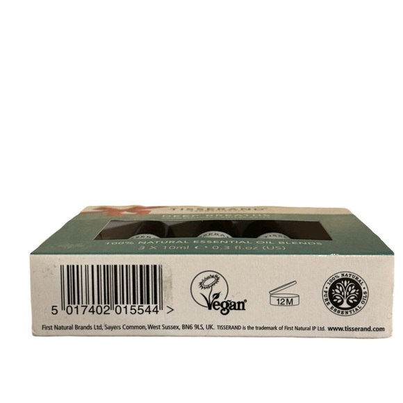 NIB Tisserand 100% Natural Essential Oil Blends. Pocket-sized 3 x 10ml 0.3 fl.oz - Picture 4 of 4